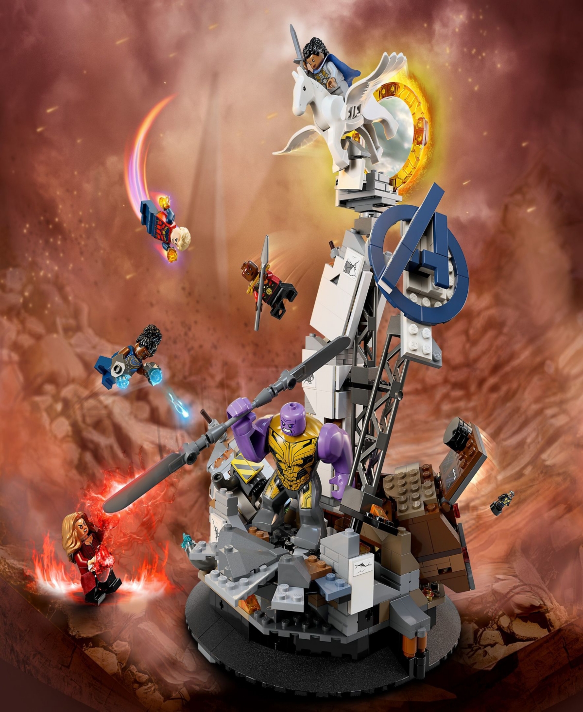 Shop Lego Super Heroes Marvel 76266 Endgame Final Battle Toy Minifigure Building Set In Multicolor