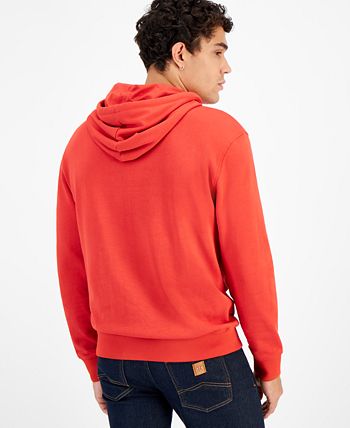 Armani exchange red hoodie clearance