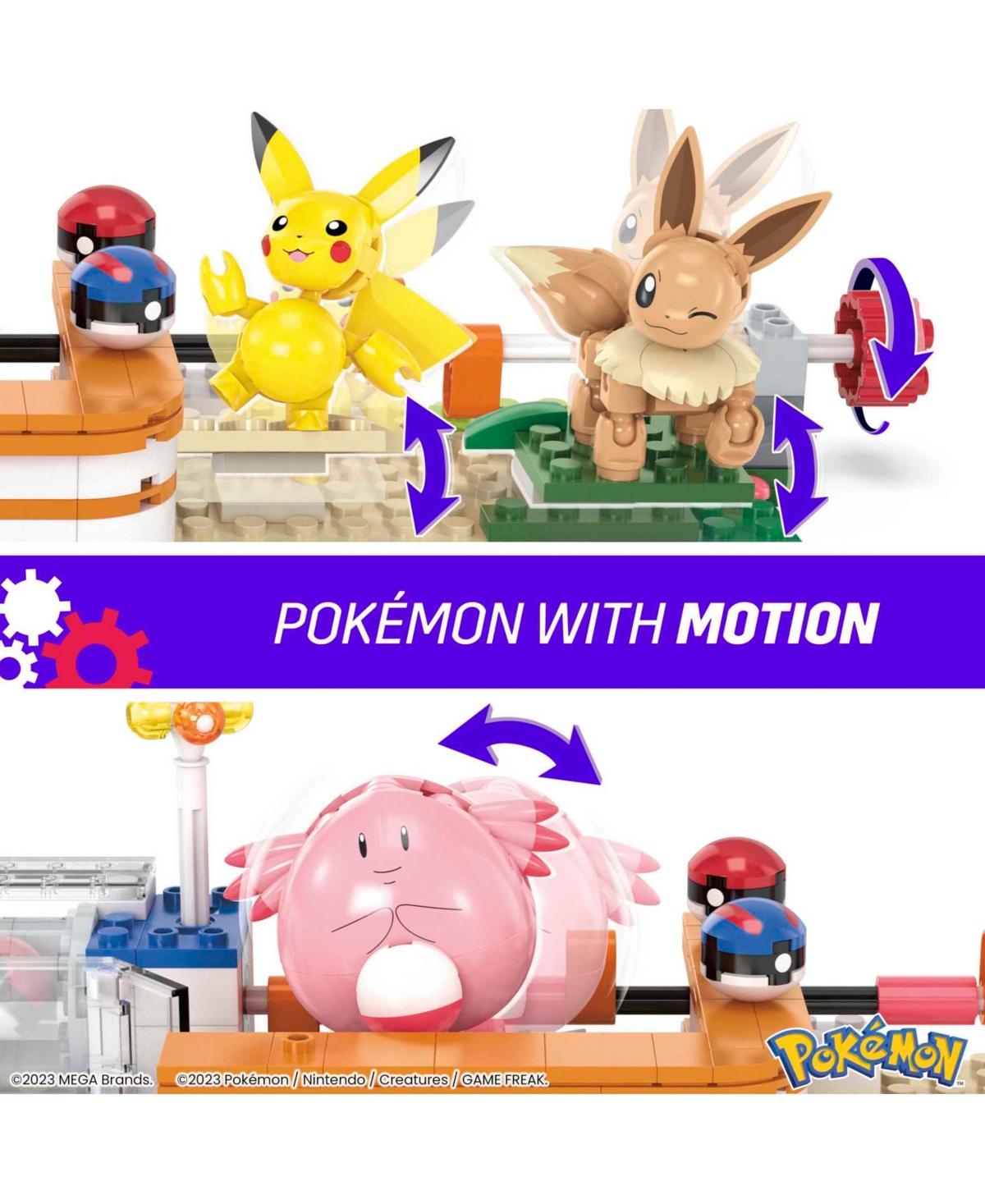Shop Pokémon Mega Pokemon Building Toy Kit, Forest Pokemon Center-648 Pieces In Multi-color