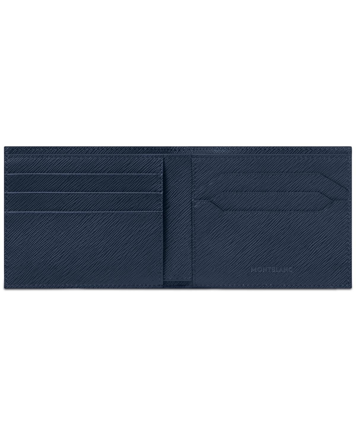 Shop Montblanc Sartorial Leather Wallet In Blue
