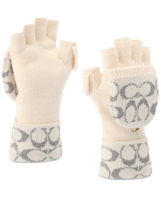 Women's Metallic Pop Top Logo Gloves