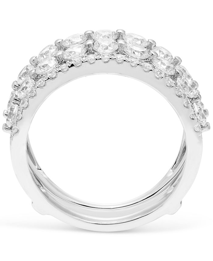 Macy's Diamond Curved Solitaire Enhancer Ring Guard (3/8 ct. t.w.