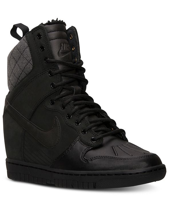 nike dunk sky hi sneakerboot black