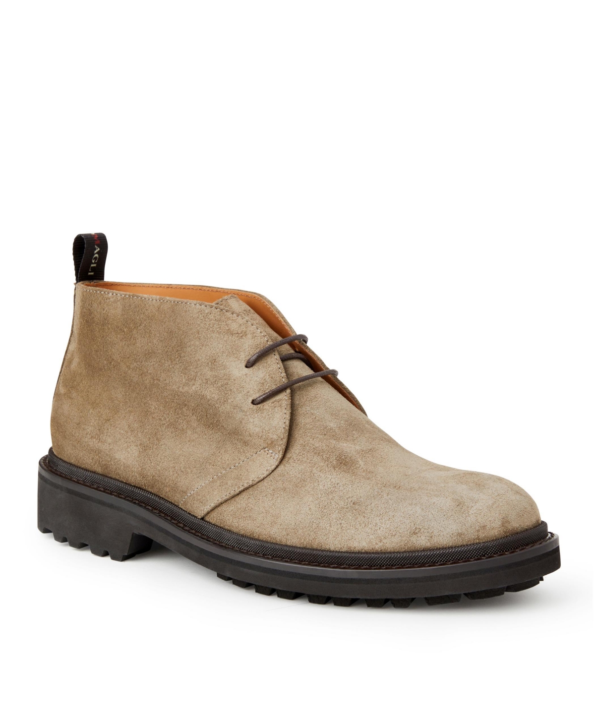 Shop Bruno Magli Men's Taddeo Chukka Boots In Taupe Suede