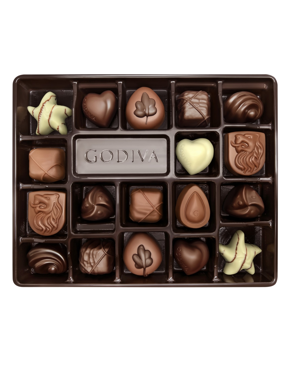 Shop Godiva Assorted Chocolate Gold Gift Box, Red Ribbon, 18 Piece In No Color