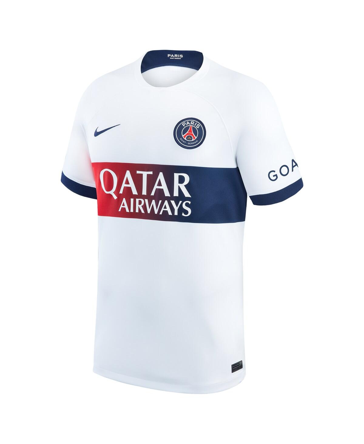 Men's Nike Kylian MbappeParis Saint-Germain 2023/24 Away Stadium Replica Player Jersey - White