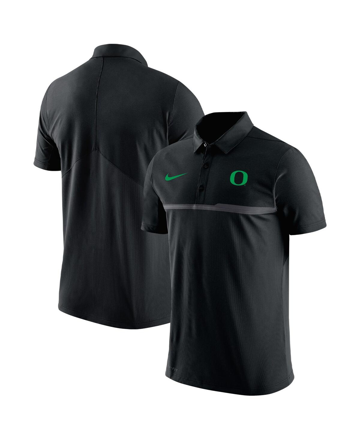 Nike Men's  Black Oregon Ducks Coaches Performance Polo Shirt