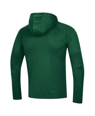 Men's Green Colorado State Rams 2023 Sideline Tech Hooded Raglan Long Sleeve T-shirt