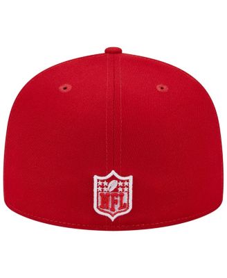 Men's Scarlet Kansas City Chiefs Super Bowl LIV Main Patch 59FIFTY Fitted Hat
