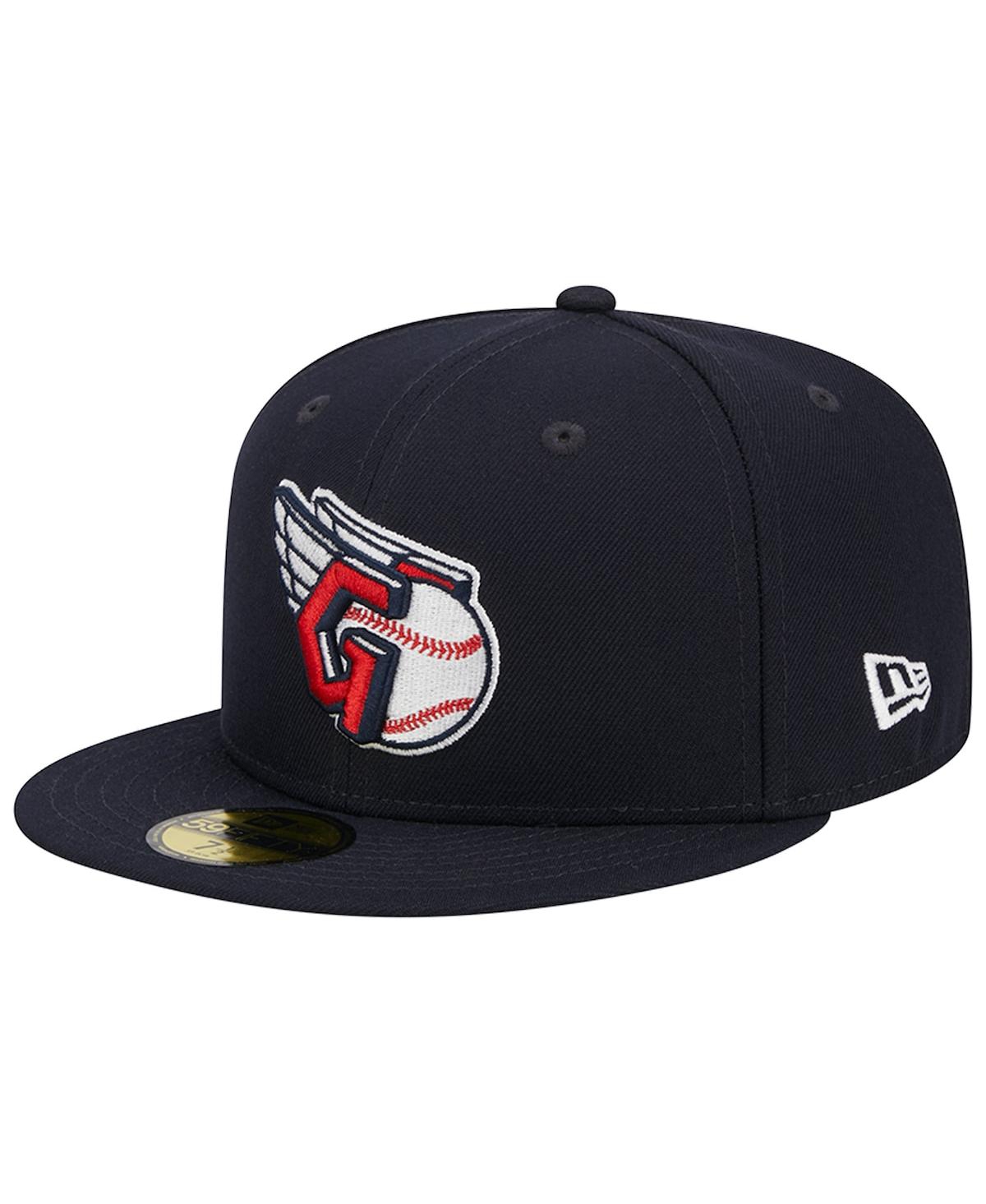 Men's New EraCleveland Guardians Primary Logo 2019 Mlb All-Star Game Team Color 59FIFTY Fitted Hat - Navy