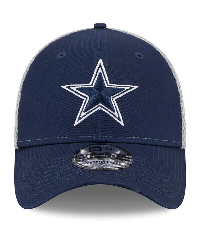 New Era Cappello Dallas Cowboys 39THIRTY Flex – Nero, Taglia Unica Elasticizzata, Visiera Curva, Uomo
