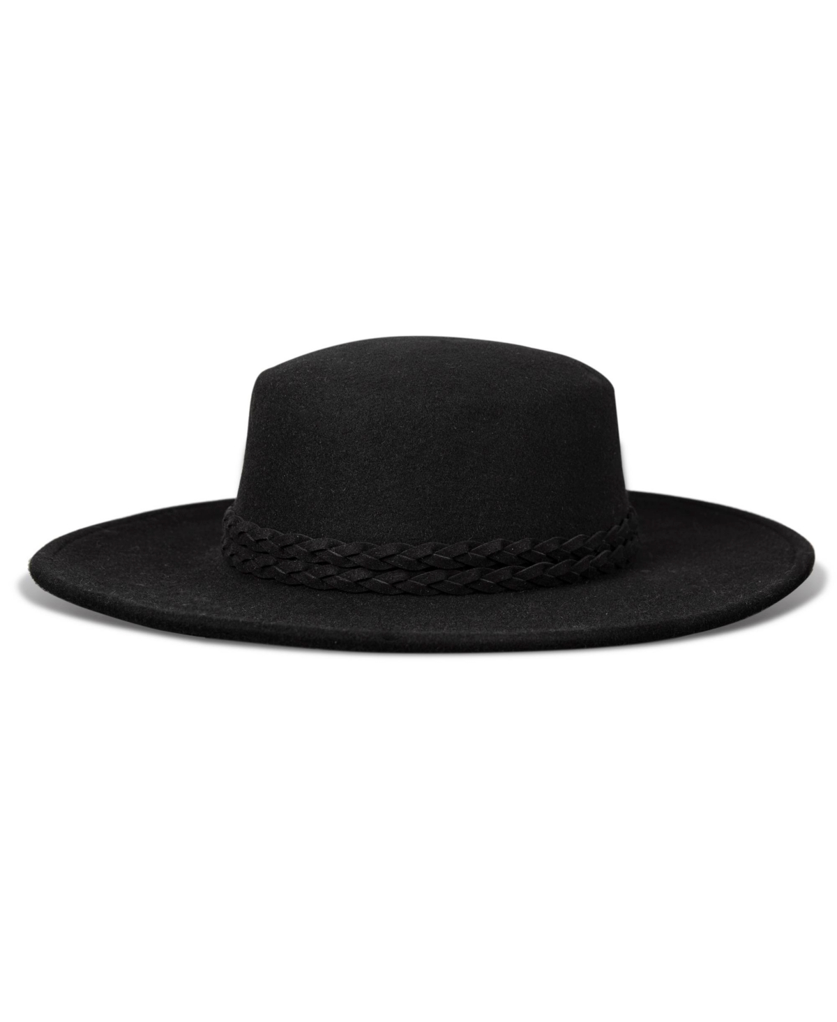 Shop Lucky Brand Women's Wool Boater Hat In Black