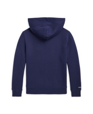 Polo Ralph Lauren Big Boys Pink Pony Fleece Hoodie - Macy's