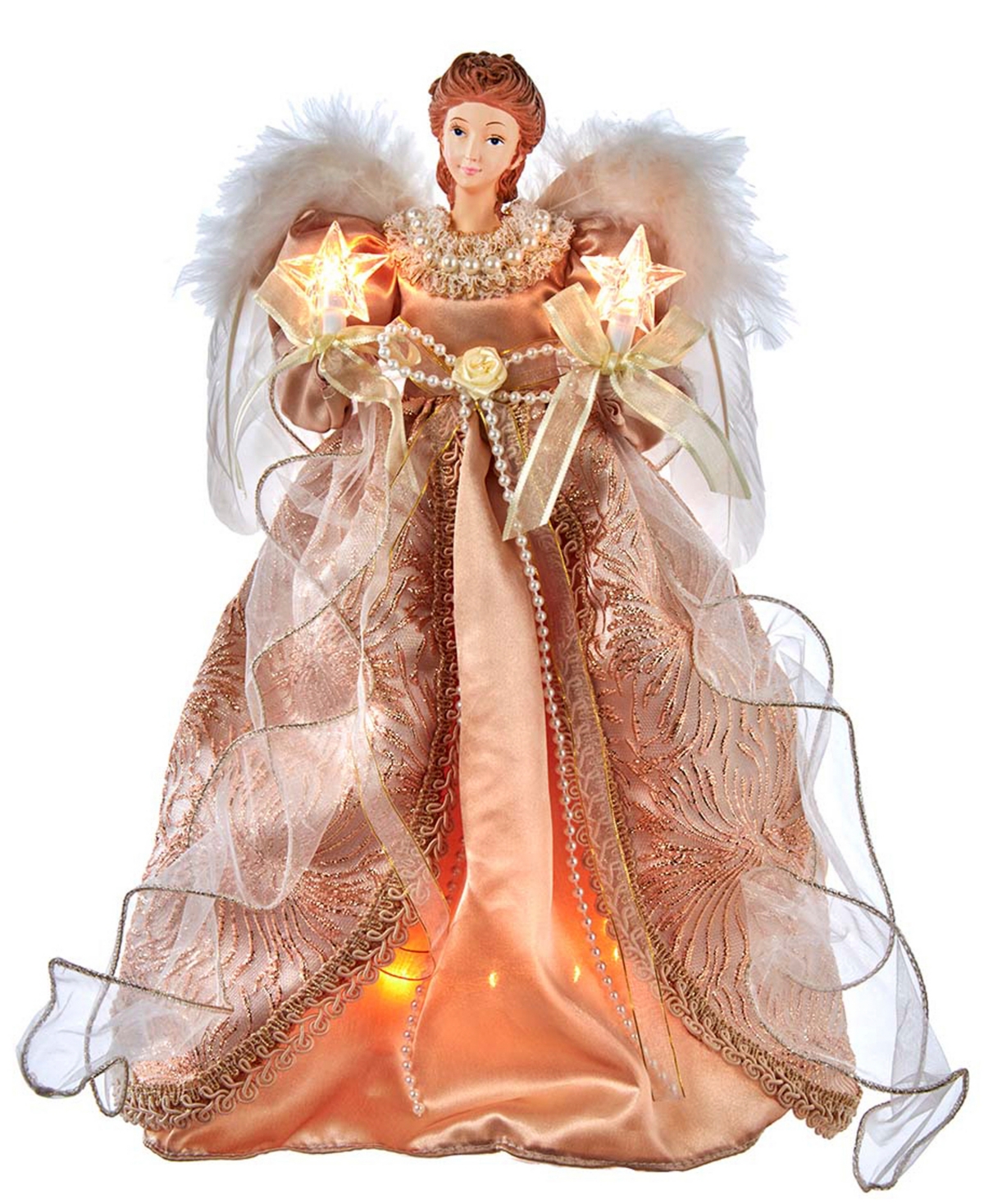 Kurt Adler 10-Light Lighted Angel Tree Topper