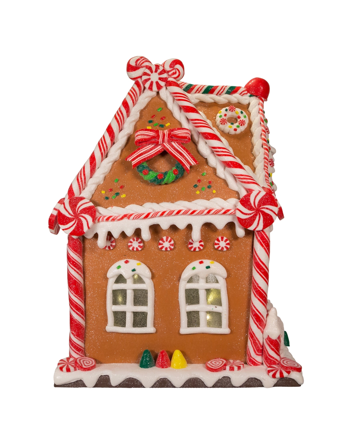 Kurt Adler 13" Battery-Operated Gingerbread House with Led Light and Timer