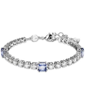 Swarovski - Rhodium-Plated Mixed Crystal Tennis Bracelet