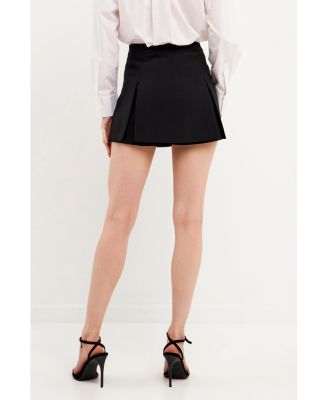 Women's Wide Single Pleat Skort