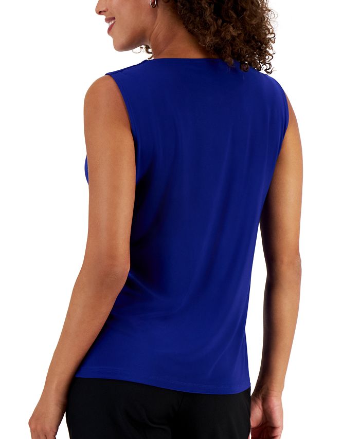 Kasper Women's Sleeveless Keyhole Top Macy's