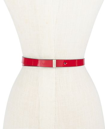 kate spade new york Women's Patent Leather Bow Belt - Macy's