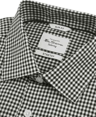 Men's Slim-Fit Gingham Shirt