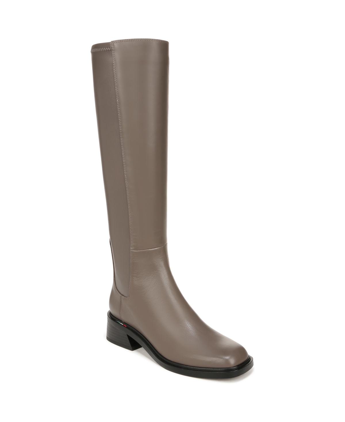 Franco Sarto Giselle Wide Calf High Shaft Boots In Shadow Grey Leather