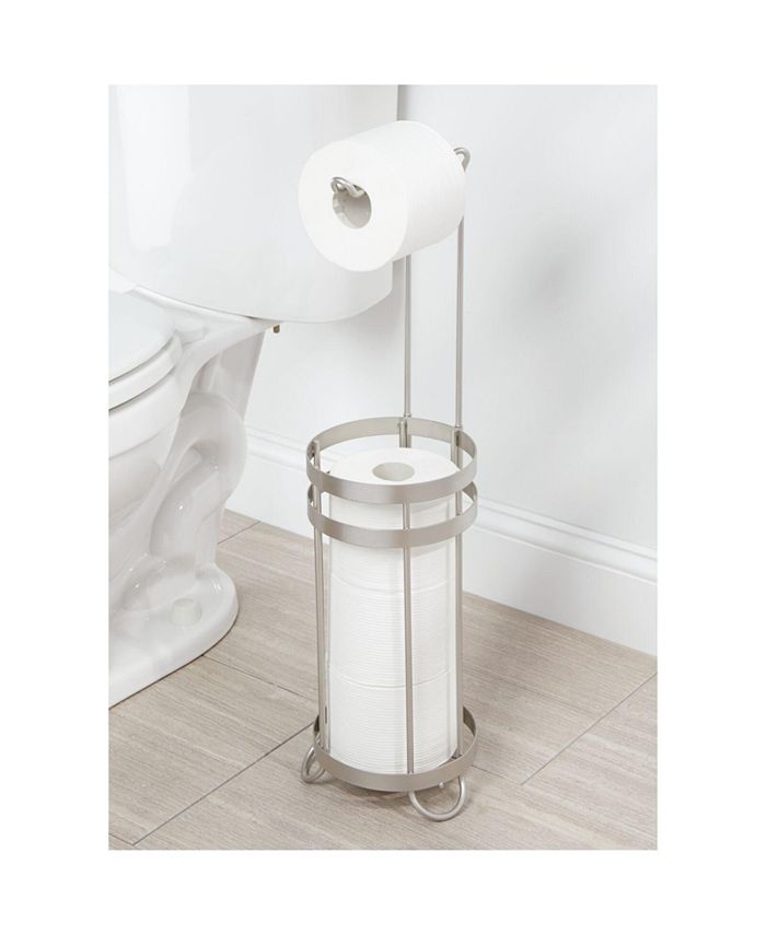 mDesign Metal Toilet Paper Stand Holder/Dispenser Holds 4 Rolls Macy's