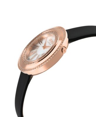 Women's Gandria Black Leather Watch 36mm