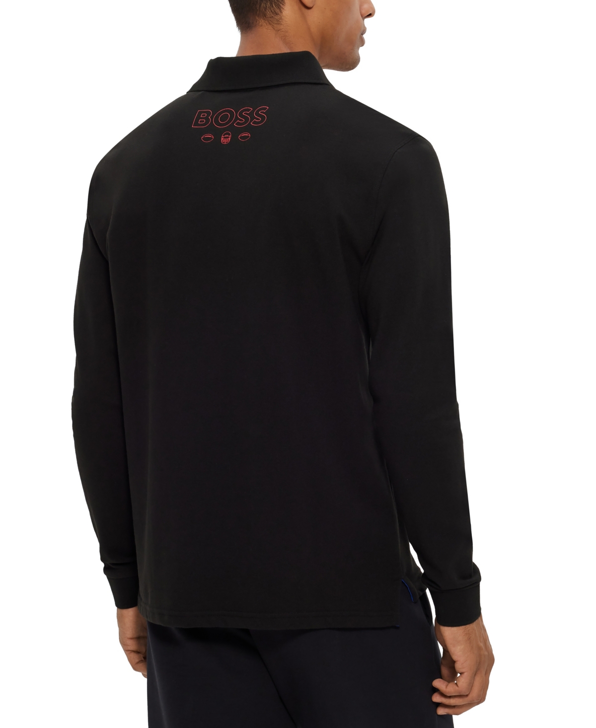Boss by Hugo Men's x Nfl Long-Sleeved Polo Shirt