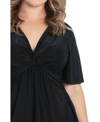 売れ筋商品|||キヨナ カットソー トップス レディース Plus Size Abby Twist Front Top Vibrant garden print Vibrant Garden Print Abby Twist Front Top - Plus – Dressbarn