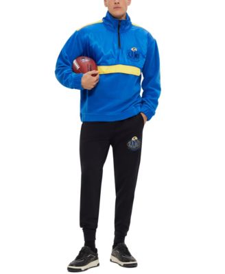 Men's BOSS x Los Angeles Rams NFL Zip-Neck Sweatshirt