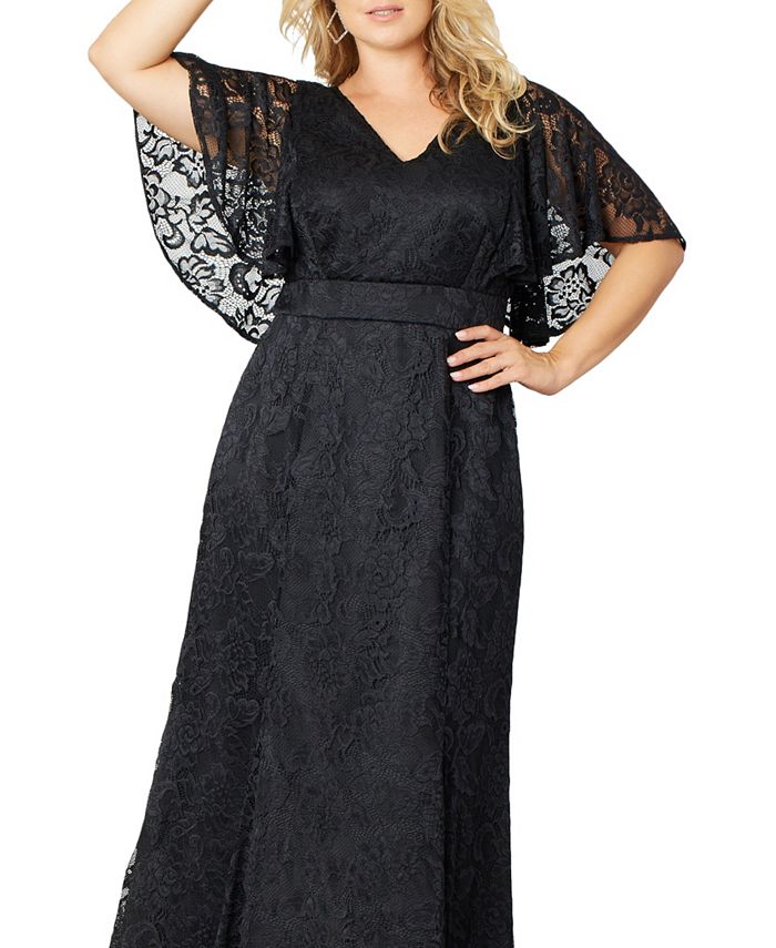 Kiyonna Plus Size Duchess Lace Evening Gown Macy's
