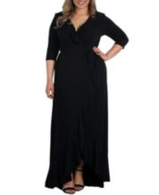Plus size black hotsell maxi dresses with sleeves