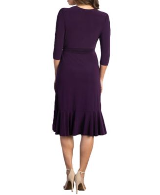 Women's Whimsy Ruffled Midi Wrap Dress