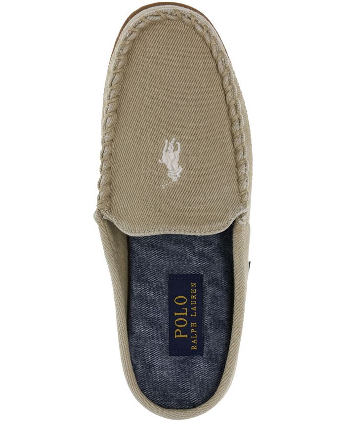 Polo Ralph Lauren Women's Collins Washed Twill Fabric Moccasin Mule ...