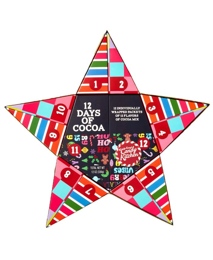Macy's Candy Kitchen Holiday 12 Days of Cocoa Star Gift Box, 12 Piece