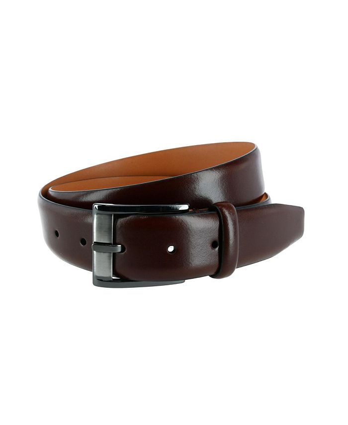 T.B. Phleps Torrence Mahogany Deerskin Leather Men’s Dress Belt