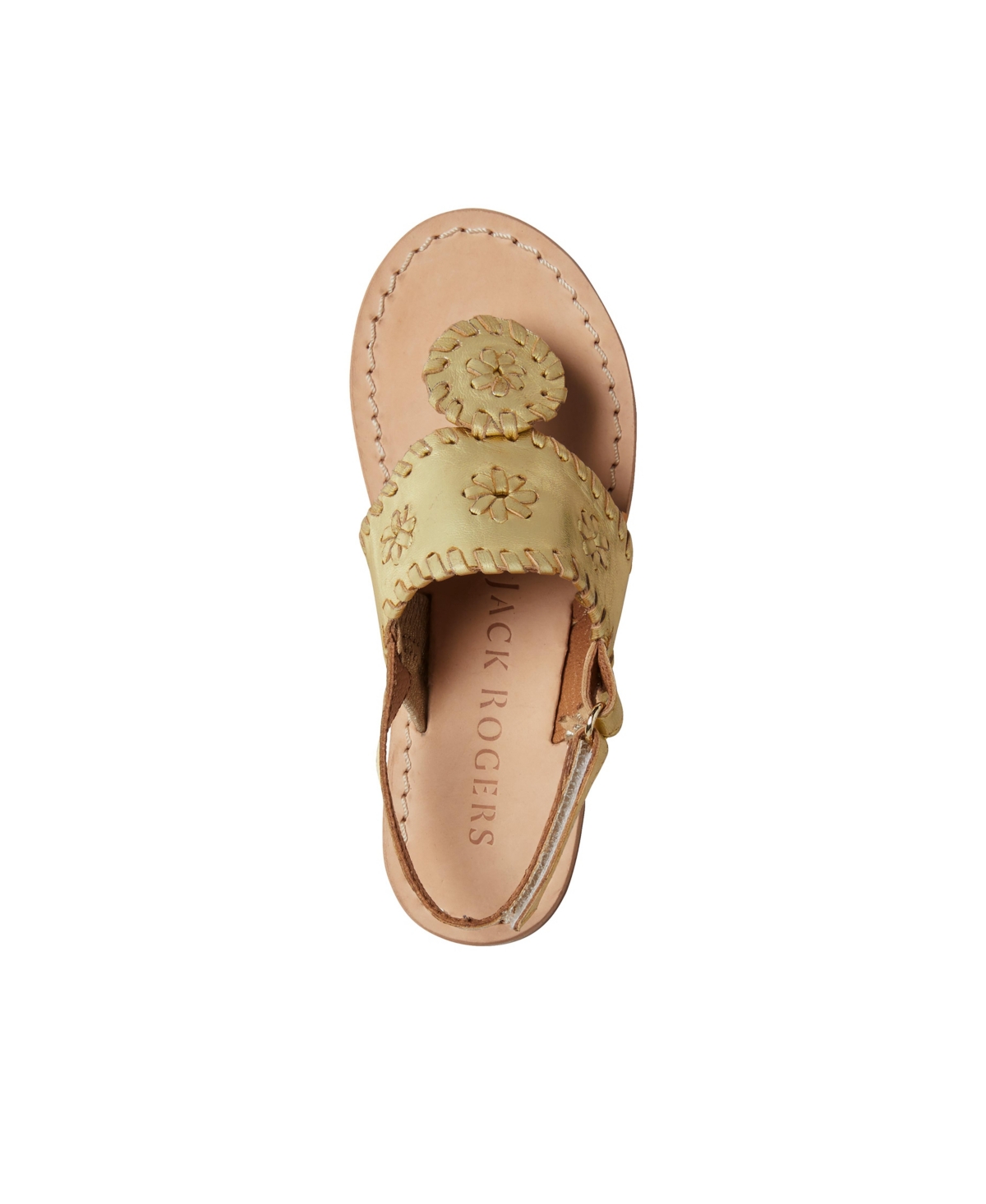 Jack Rogers Toddler Girls Jacks Lace Detail Flat Sandals - Gold