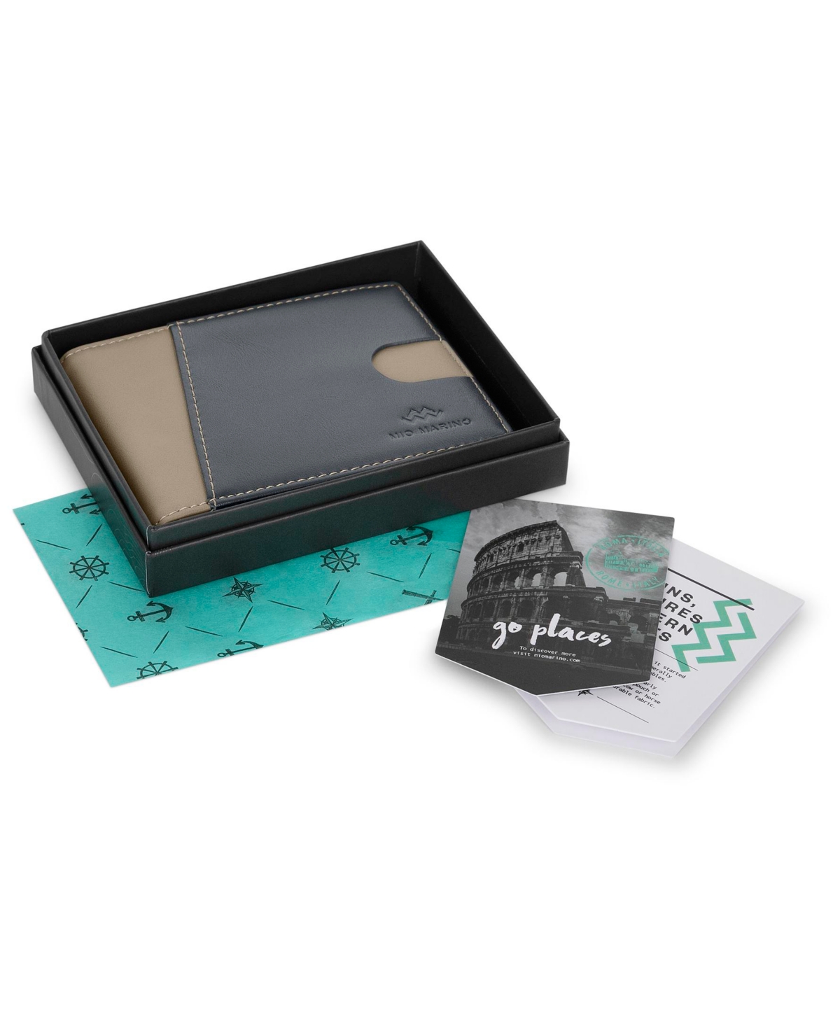 Men's Slim Bifold Wallet with Money Clip