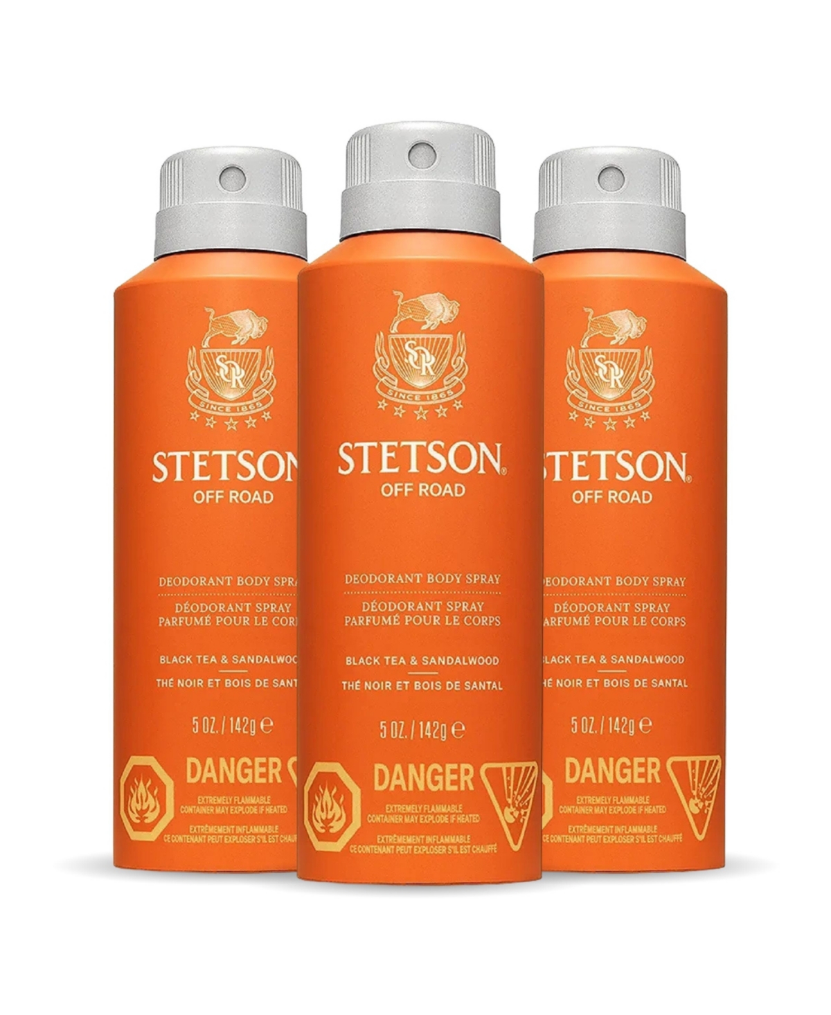 Stetson Off-Road All Day Body Spray - 3 Pack