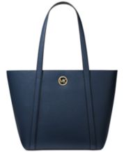 Buy the Giani Bernini Blue Leather Small Zip Lunch Tote Bag