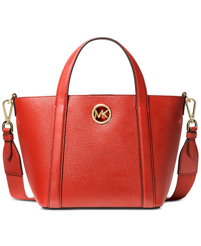 Michael Kors Hadleigh Small Leather Double Handle Tote Crossbody 
