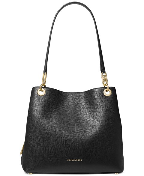 Женская сумка Michael Kors Kensington Large Leather, цвет: Чёрный