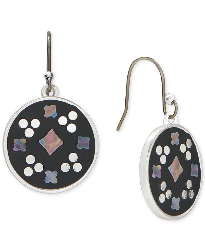 Lucky Brand Women s Two Tone Mosaic Stud Drop Earrings Macy s