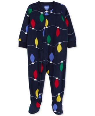 Carter's - Toddler Holiday Lights Fleece Footed Pajamas