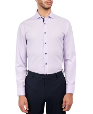 Men's Regular-Fit Gingham Dot Dress Shirt