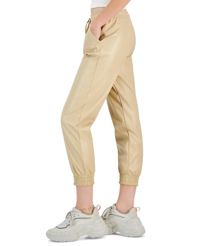 Dollhouse Juniors' FauxLeather Jogger Pants Macy's