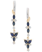 Macy's sapphire sale earrings