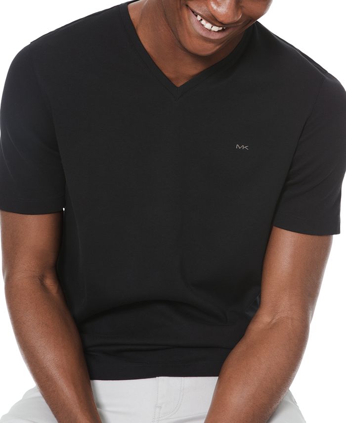 Michael Kors Men's V-Neck Liquid Cotton T-Shirt - Macy's