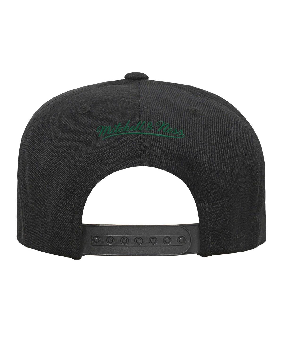 Mitchell & Ness Big Boys And Girls  Black Boston Celtics Team Script Snapback Hat In Black