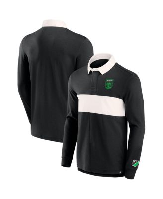Men's Black Austin FC Penalty Kick Long Sleeve Polo Shirt